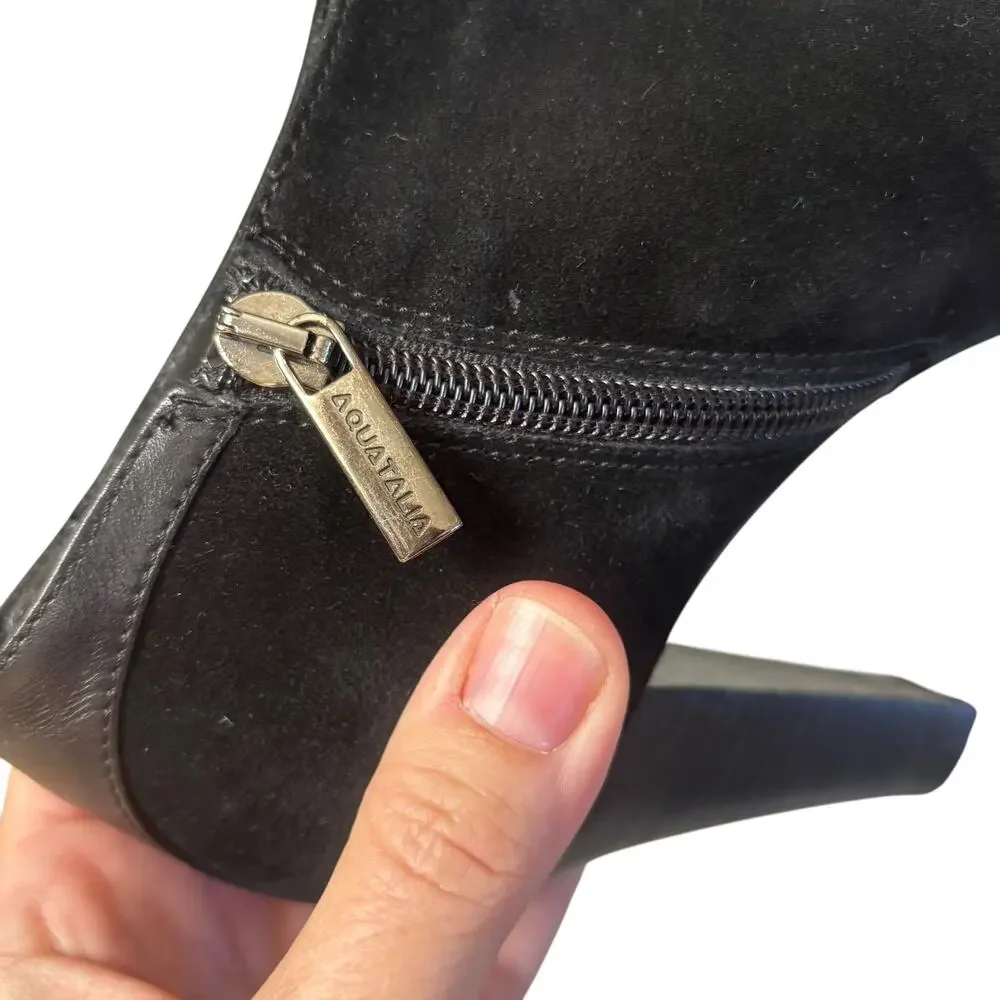 Aquatalia Suede & Leathe Ankle Booties Size 5.5